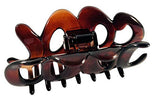 Parcelona France COOL Covered Spring Tortoise Shell Celluloid Jaw Claw Hair Clip