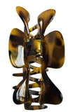 Parcelona France Savana Medium 3.5 Inch Covered Spring Jaw Claw Hair Clip