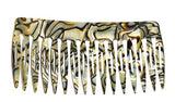 French Amie Onyx Handmade Medium 16 Teeth Celluloid Side Hair Comb