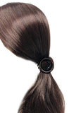 Parcelona Round Crystal Large Shell Claw Clip with Covered Spring for Thick Hair