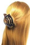 Parcelona French Round Spiral Shell Celluloid Fish Style Pony Hair Claw