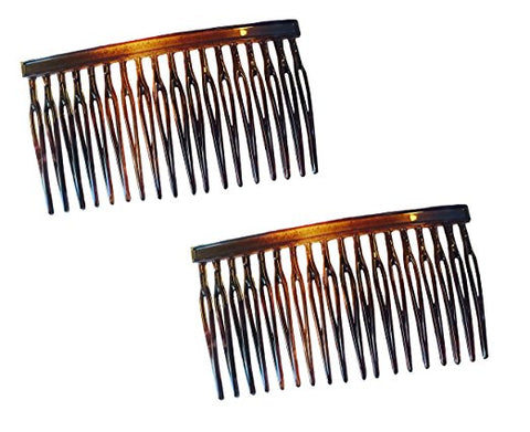 Parcelona French Light Shell Small Glossy Updo 18 Teeth Side Hair Comb Combs-ebuyfashion.com-ebuyfashion.com
