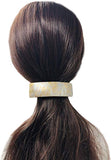Parcelona French Curved Golden Touch Foot Print Volume Hair Clip Barrette