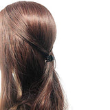Parcelona French Pinch Mini Shell Black Clear Celluloid Jaw Hair Claw Clips