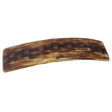 Parcelona French Smooth Light Caramel Brown 4 1/4" Celluloid Hair Clip Barrette