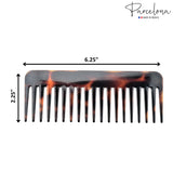 Parcelona French Wide Detangle Large Celluloid Hair Comb for Women and Girls
