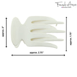 French Amie Paw 2 3/4" Cellulose Handmade Jaw Hair Claw for Women and Girls