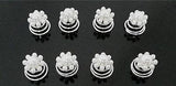 Moeni Wedding Bridal White Faux Pearl Flower Hair Spiral Twist Spin Hair Pins-PARCELONA-ebuyfashion.com