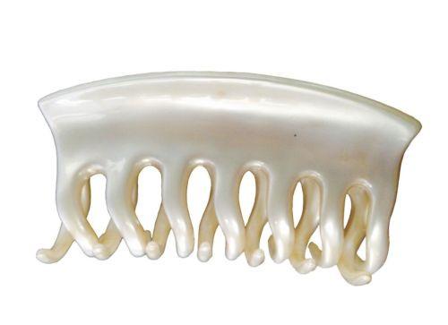 Parcelona France Arch Medium Tortoise Shell And Cream Ivory Jaw Hair Claw-Parcelona-ebuyfashion.com