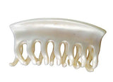 Parcelona France Arch Medium Tortoise Shell And Cream Ivory Jaw Hair Claw-Parcelona-ebuyfashion.com