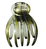 Parcelona France Basic Golden Black Medium Celluloid Secure Grip Side Hair Clip-Parcelona-ebuyfashion.com