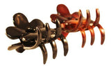 Parcelona France Belle Fleur Black N Shell Covered Spring Jaw Hair Claw Clip-PARCELONA-ebuyfashion.com