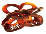 Parcelona France Butterfly Medium Shell Covered Spring Celluloid Hair Claw Clip-PARCELONA-ebuyfashion.com
