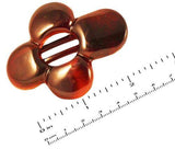 Parcelona France Flat Fleur Hinge Side Slide in Secure Grip Hair Clip Clamp-PARCELONA-ebuyfashion.com