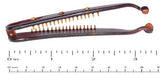 Parcelona France Medium Crystal Shell Ponytail Holder Banana Hair Clip-PARCELONA-ebuyfashion.com