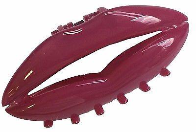 Parcelona France Medium Lip Hot Pink Celluloid Jaw Hair Claw Clip Clutcher-Parcelona-ebuyfashion.com