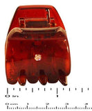 Parcelona France Mignon Small Shell Crystals Jaw Hair Claw Clip 1 1/4 Inch-PARCELONA-ebuyfashion.com