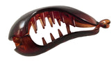 Parcelona France Small Fish Cellulose Shell & Glossy Black Banana Hair Clip-PARCELONA-ebuyfashion.com