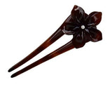 Parcelona French Belle Flower Shell Chignon Celluloid Hair U Stick Pin-PARCELONA-ebuyfashion.com