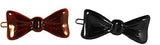 Parcelona French Bow 2 Pcs Medium 1 3/4 Inch Tortoise Shell Side Slide Hair Pins-PARCELONA-ebuyfashion.com