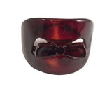 Parcelona French Bow Celluloid Shell Ponytail Elastic Hair Tie Ponies Band-PARCELONA-ebuyfashion.com