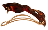 Parcelona French Bow Medium Inches Celluloid Tortoise Shell Hair Clip Barrette-PARCELONA-ebuyfashion.com