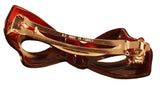 Parcelona French Bow Medium Inches Celluloid Tortoise Shell Hair Clip Barrette-PARCELONA-ebuyfashion.com