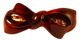 Parcelona French Bow Medium Inches Celluloid Tortoise Shell Hair Clip Barrette-PARCELONA-ebuyfashion.com