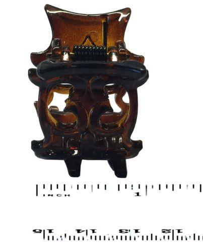 Parcelona French Celluloid Mini Tortoise Shell / Black /Clear Claw Jaw Hair Clip-Parcelona-ebuyfashion.com