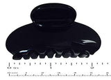 Parcelona French Clamp Black and Shell Small Celluloid Jaw Hair Claw Clip 2 Pcs-PARCELONA-ebuyfashion.com
