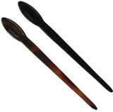 Parcelona French Classic Cellulose Large Black Shell Bun Chignon Pin Hair Stick-PARCELONA-ebuyfashion.com