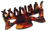 Parcelona French Classic Shaded Tortoise Shell Brown Medium Jaw Hair Claw 2 Pcs-Parcelona-ebuyfashion.com