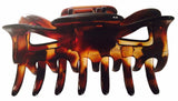 Parcelona French Classic Shaded Tortoise Shell Brown Medium Jaw Hair Claw 2 Pcs-Parcelona-ebuyfashion.com