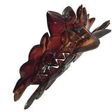 Parcelona French Clementine 3 1/2 Inch Shell Narrow Jaw Hair Claw Clip for Fine-PARCELONA-ebuyfashion.com