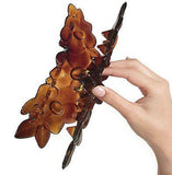 Parcelona French Clementine 3 1/2 Inch Shell Narrow Jaw Hair Claw Clip for Fine-PARCELONA-ebuyfashion.com