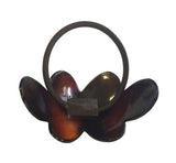 Parcelona French Cloud Tortoise Shell Celluloid Elastic Ponytail Holder Hair Tie-Parcelona-ebuyfashion.com