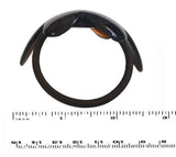 Parcelona French Cloud Tortoise Shell Celluloid Elastic Ponytail Holder Hair Tie-Parcelona-ebuyfashion.com