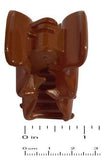 Parcelona French Crumpled Fat Maple Brown Celluloid Jaw Hair Claw Clip Clutcher-PARCELONA-ebuyfashion.com