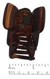 Parcelona French Crumpled Fat Medium Shell Celluloid Jaw Hair Claw Clip Clutcher-PARCELONA-ebuyfashion.com