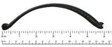 Parcelona French Curved Black Color Large Ponytail Holder Banana Hair Clip-PARCELONA-ebuyfashion.com