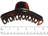 Parcelona French Curvy Large 5 Inches Long Celluloid Tortoise Shell Hair Claw Cl-PARCELONA-ebuyfashion.com