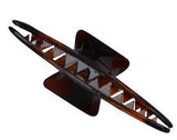Parcelona French Cutout Extra Large Shell Black Cellulose Jaw Hair Claw Clip-parcelona-ebuyfashion.com