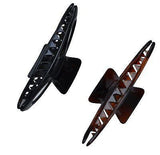 Parcelona French Cutout Extra Large Shell Black Cellulose Jaw Hair Claw Clip-parcelona-ebuyfashion.com