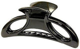 Parcelona French Cutout Extra Large Shell Black Cellulose Jaw Hair Claw Clip-parcelona-ebuyfashion.com