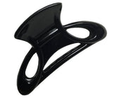 Parcelona French Cutout Set of 2 Small Shell And Black Cellulose Hair Claw Clamp-PARCELONA-ebuyfashion.com