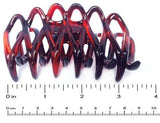 Parcelona French Dentelle Black & Shell Medium Jaw Claw Hair Clip 2 Pcs-Parcelona-ebuyfashion.com