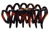 Parcelona French Dentelle Tortoise Shell Small Jaw Claw Hair Clip (2 Clips)-Parcelona-ebuyfashion.com