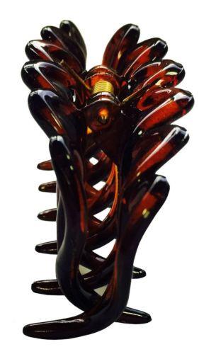 Parcelona French Dentelle Tortoise Shell Small Jaw Claw Hair Clip (2 Clips)-Parcelona-ebuyfashion.com
