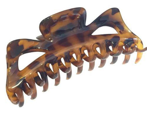 Parcelona French Extra Large Savana Celluloid Covered Spring Jaw Hair Claw Clip-PARCELONA-ebuyfashion.com