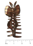 Parcelona French Extra Large Shell Golden Touch Jaw Hair Claw Clip-PARCELONA-ebuyfashion.com
